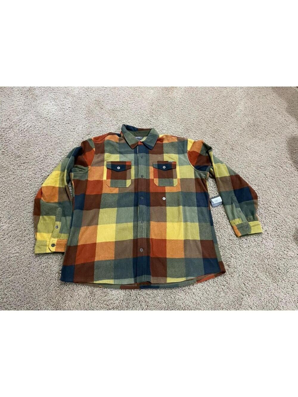 NWT Men’s Eddie Bauer Men's Chutes Microfleece Shirt Moss Green XL Orig $80